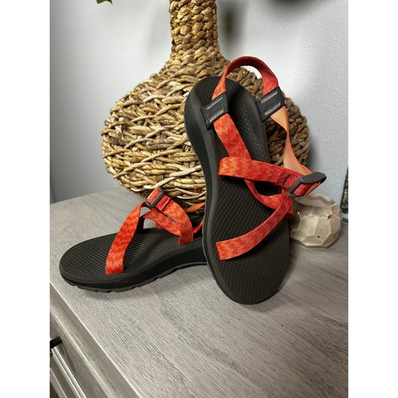Chaco Shoes - Chaco Women's Red Orange Adjustable Strap Outdoor Hiking Sport Sandals Size 8